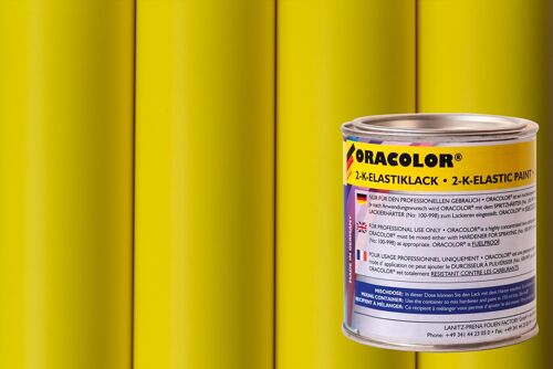 Oracover - ORACOLOR 2-K-elastic varnish - 100 ml - ORATEX signal yellow