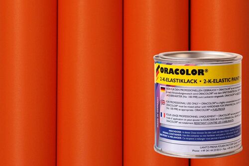 Oracover - ORACOLOR 2-K-elastic varnish - 100 ml - ORATEX orange