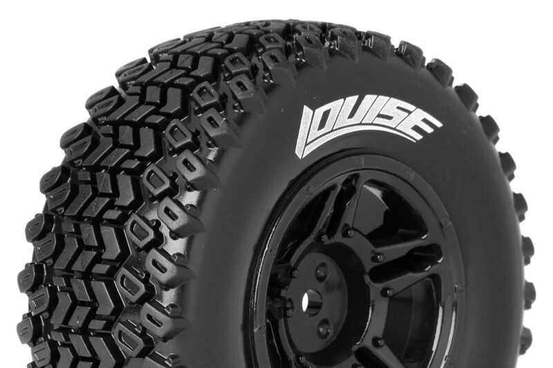 Louise RC - SC-HUMMER - 1-10 Short Course Tire Set - Mounted - Soft - Black Wheels - Hex 12mm - SLASH 2WD Rear - SLASH 4X4 F/R - L-T3224SBTR Louise RC - SC-HUMMER - 1-10 Short Course Tire Set - Mounted - Soft - Black Wheels - Hex 12mm - SLASH 2WD Rear - SLASH 4X4 F/R - L-T3224SBTR