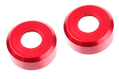 Team Corally - HDA Suspension Arm Insert - Outer - Spacer 2.5mm - Aluminum - Red - 2 pcs