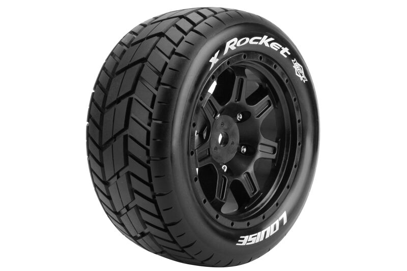 Louise RC - X-Rocket Black for ARRMA Kraton 8S - (2) LR-T3295BM Louise RC - X-Rocket Black for ARRMA Kraton 8S - (2) LR-T3295BM
