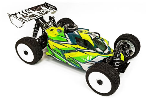 BittyDesign - VISION clear 1/8 buggy body JQRacing THECar Black Edition Pre-cut Nitro