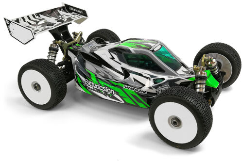 BittyDesign - VISION clear 1/8 buggy body Kyosho MP10e Pre-cut Electric