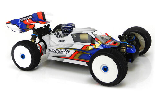 BittyDesign - Force clear 1/8 buggy body Associated RC8B3