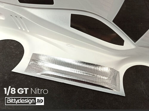 BittyDesign - Paint protection kit, 5x alluminium tape stripe, 200x50mm