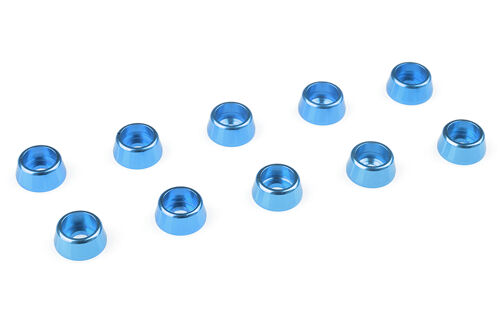 Team Corally - Aluminium Washer - for M2.5 Socket Head Screws - OD=7mm - Blue - 10 pcs