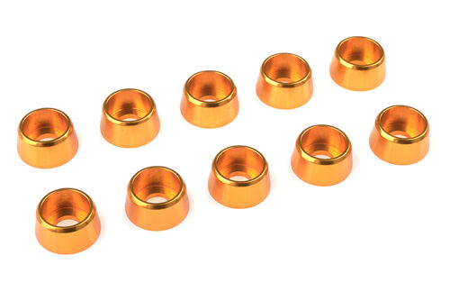 Team Corally - Aluminium Washer - for M4 Socket Head Screws - OD=10mm - Gold - 10 pcs