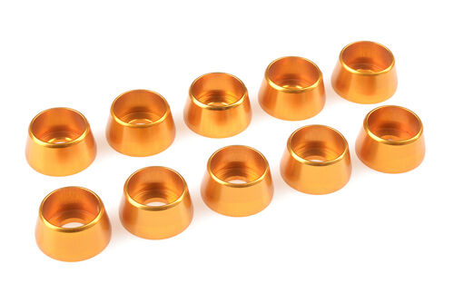 Team Corally - Aluminium Washer - for M5 Socket Head Screws - OD=12mm - Gold - 10 pcs