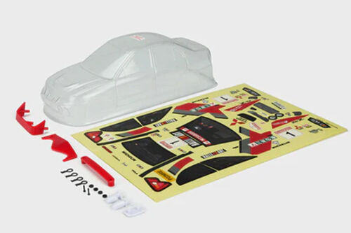 Carisma RC - GT24 - Mitsubishi Lancer Evo IV WRC - Clear Body - Set WB 121Mm