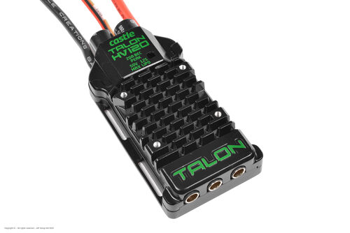 Castle Creations - Talon 120 - High Performance Air-Heli Brushless Controller - Telemetry Capable - 3-12S - 120A - High Power SBec