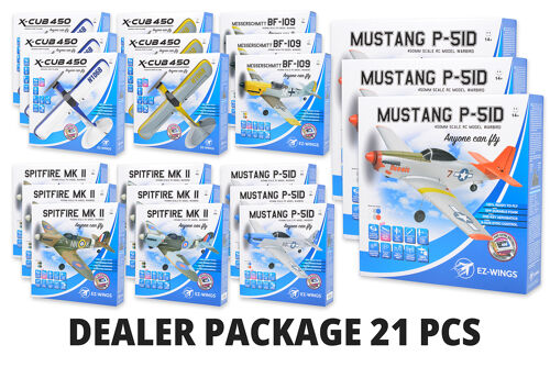 EZ Wings Dealer pack 21 pcs ( 3 pcs each model and colour )