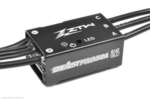 ZTW-1/28 Beast PRO 30A G2 BLE-Burst 80A  2-3S BEC 6V/2A