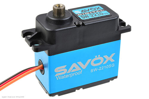 Savox - Servo - SW-2210SG - Digital - High Voltage - Brushless Motor - Waterproof - Steel Gear