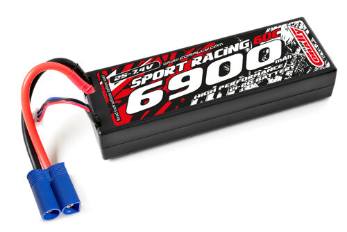 Team Corally - Power Racing 60C - 6900Mah - 2S - 7,4V - EC-5 - Hard Case