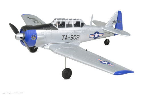EZ-Wings - Mini AT-6 Texan - Silver - RTF - 450mm - 1+1 Li-Po Battery - USB Charger