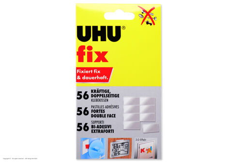 UHU - Fix - 56 pcs - Double-sided adhesive foam pads - Strong