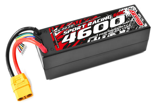 Team Corally - Sport Racing 60C - 4600Mah - 6S - 22,2V - XT-90 - Hard Case