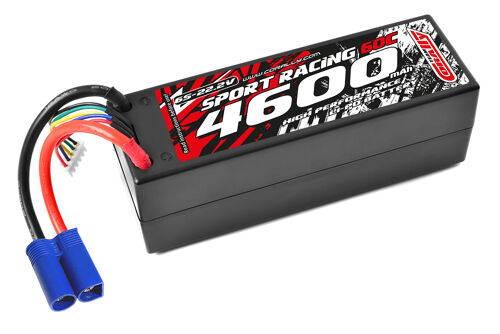 Team Corally - Power Racing 60C - 4600Mah - 6S - 22,2V - EC-5 - Hard Case