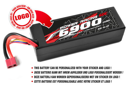 Private Label - Power Racing 60C - 6900Mah - 3S - 11,1V - T-PLUG - Hard Case
