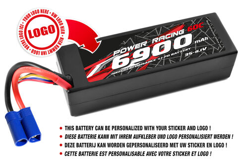 Private Label - Power Racing 60C - 6900Mah - 3S - 11,1V - EC-5 - Hard Case