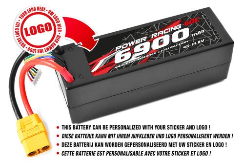 Private Label - Power Racing 60C - 6900Mah - 4S - 14,8V - XT-90 - Hard Case