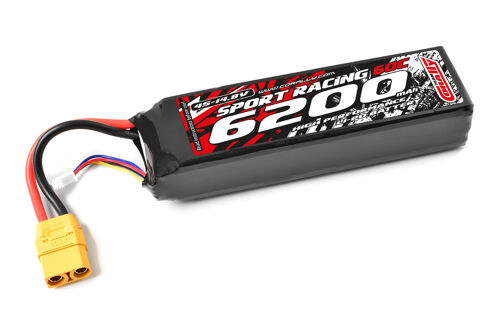 Team Corally - Power Racing 60C - 6200Mah - 4S - 14,8V - XT-90 - Semi-Soft Case