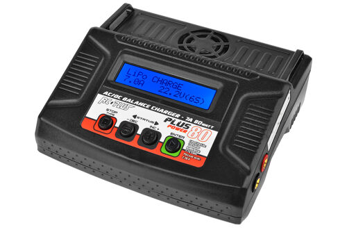 RC Plus - Power Plus 80 Charger - AC-DC - 80W - 1x 6S Lixx - 15 Nixx - 20V PB
