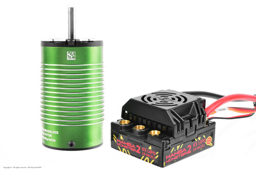 Castle Creations - MAMBA MONSTER 2 - Sensorless Car ESC Car ESC - w/ 1512-2650KV Sensored Motor v2 - 1/8 Buggy 2-4S