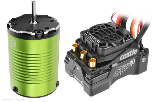 Castle Creations - Cobra 10 6S Max, 25.2V Max, 8A Peak Bec W/1406-7700KV Sensored Motor
