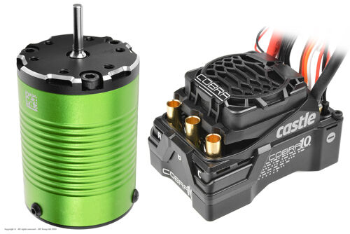 Castle Creations - Cobra 10 6S Max, 25.2V Max, 8A Peak Bec W/1410-3800KV Sensored Motor