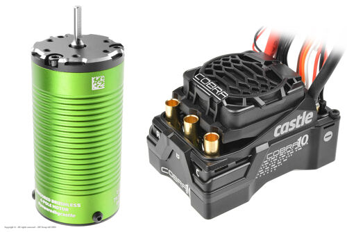 Castle Creations - Cobra 10 6S Max, 25.2V Max, 8A Peak Bec W/1415-2400KV Sensored Motor