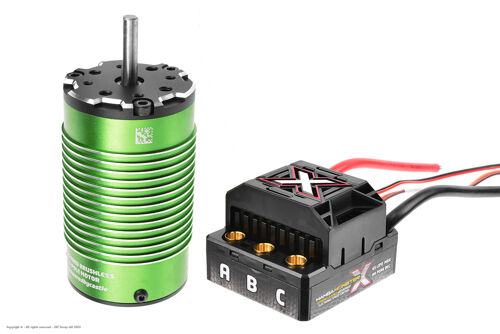 Castle Creations - MAMBA MONSTER X - Sensored-Sensorless Car ESC Car ESC - 2-6S - w/ 1512-2650KV Sensored Motor v2 - 1/8 Buggy 2-4S