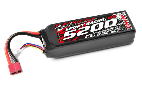 Team Corally - Power Racing 60C - 5200MAH - 3S - 11,1V - T-Plug - Semi-Soft Case