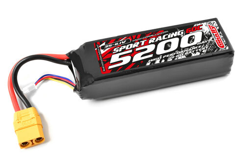 Team Corally - Power Racing 60C - 5200MAH - 3S - 11,1V - XT-90 - Semi-Soft Case