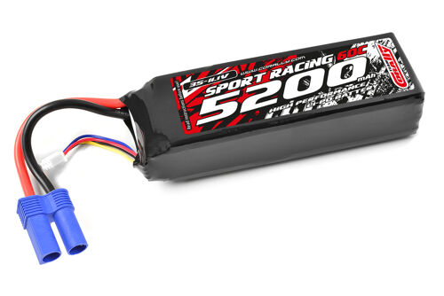 Team Corally - Power Racing 60C - 5200MAH - 3S - 11,1V - EC-5 - Semi-Soft Case
