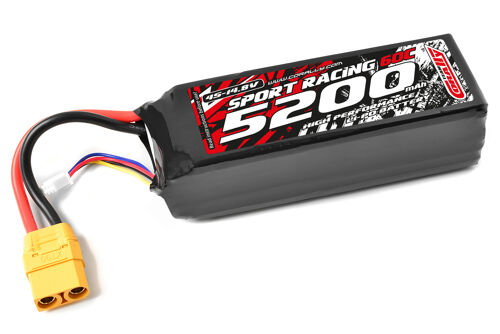 Team Corally - Power Racing 60C - 5200MAH - 4S - 14,8V - XT-90 - Semi-Soft Case