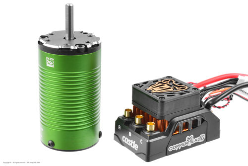 Castle Creations - COPPERHEAD 10 - Sensored-Sensorless Car ESC Car ESC - 2-4S - w/ 1412-2100KV 5MM Sensored Motor - SCT Edition 2-4S