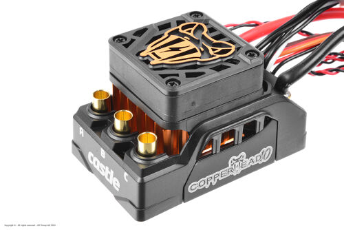 Castle Creations - COPPERHEAD 10 - Sensored-Sensorless Car ESC Car ESC - 2-4S - Waterproof