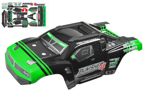 Polycarbonate Body - Punisher 4 - Painted - Cut - Decals - Color Blue - 1 Pc