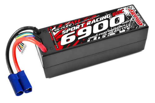 Team Corally - Power Racing 60C - 6900Mah - 4S - 14,8V - EC-5 - Hard Case