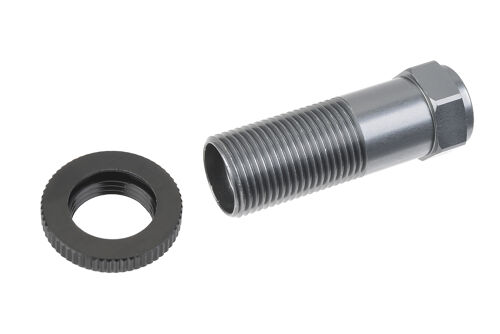 Team Corally - Servo Saver Shaft w/ Nut - Aluminum - Titanium - Black - 1 Set