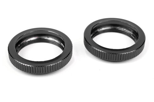Team Corally - Shock Collar - Aluminum - Black- 2 Pcs