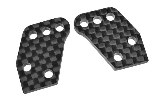 Team Corally - Hub Camber Plates - Rear - Carbon 3mm - 2 Pcs