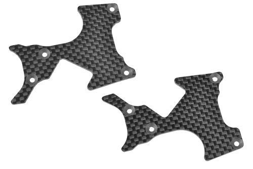 Team Corally - Suspension Arm Cover - Stiffener - XB PRO - Rear - L/R - Carbon 2mm - 1 Pair