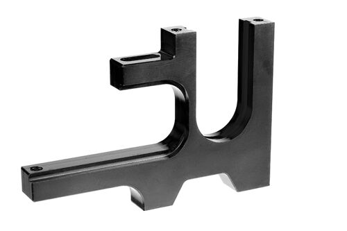 Team Corally - Motor Bulkhead - Aluminum - for 52T Spur Gear - Black - 1 Pc