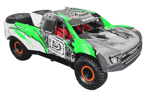 BittyDesign - FALCON-X 1/7 Pre-Painted Green body for TRAXXAS UDR, Pre-cut, 1.5mm 