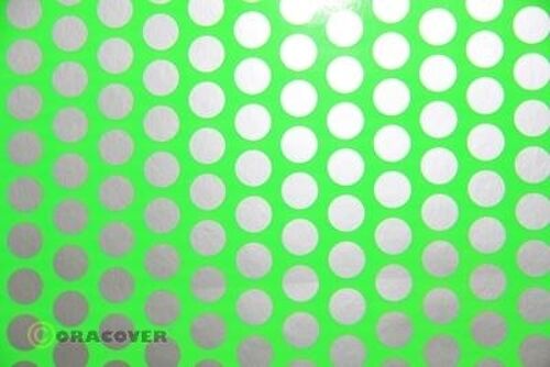 Oracover - Orastick - Fun 1 (Roll 10m) - Fluor. Green + Silver