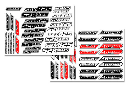 Team Corally - Body Decal Sheet - SBX-825 - Pre-Cut - 1 Pc