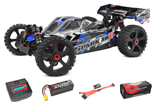 Team Corally - Spark XB-6 RTR - Drive'n Go Pack 4S - Blue Color