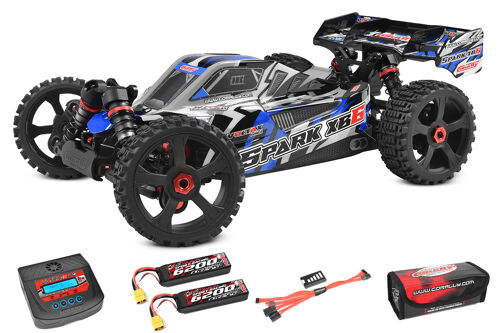 Team Corally - Spark XB-6 RTR - Drive'n Go Pack 6S - Blue Color